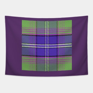 Green pattern Scottish tartan Tapestry