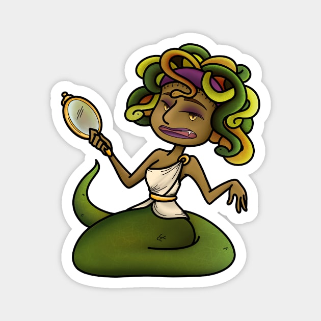 Little Medusa Magnet by candice-allen-art