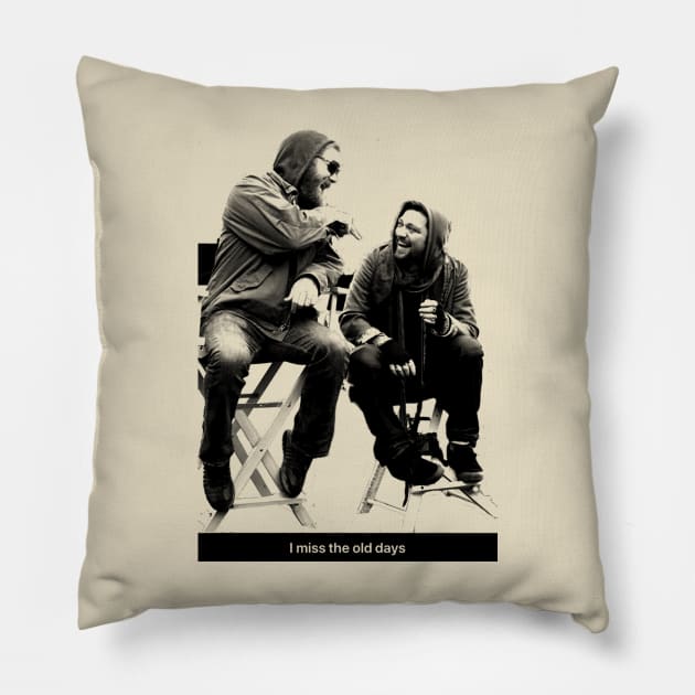 Miss The Old Days retro Pillow by partikelir.clr