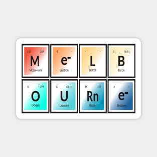 Melbourne City Table of Elements Magnet