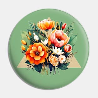 Flowers Bouquet Pin