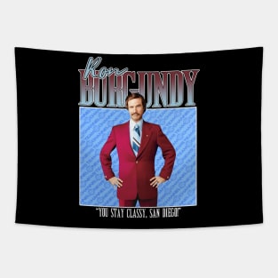 Ron Burgundy Stay Classy San Diego Tapestry