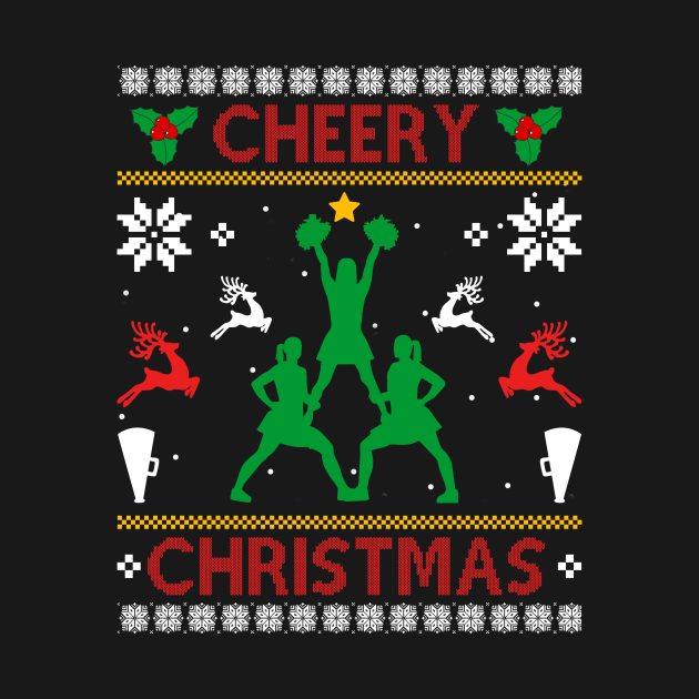 Cheerleading Merry Christmas Cheerleading TShirt TeePublic