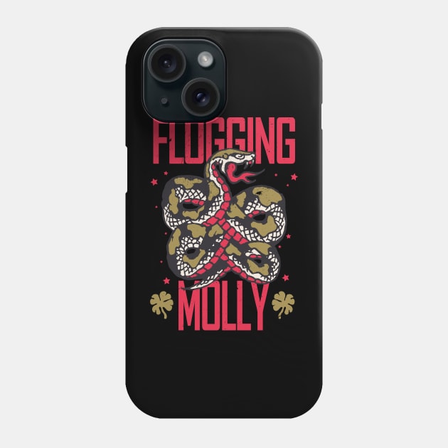 Flogging Molly Celtic punk band Phone Case by VizRad