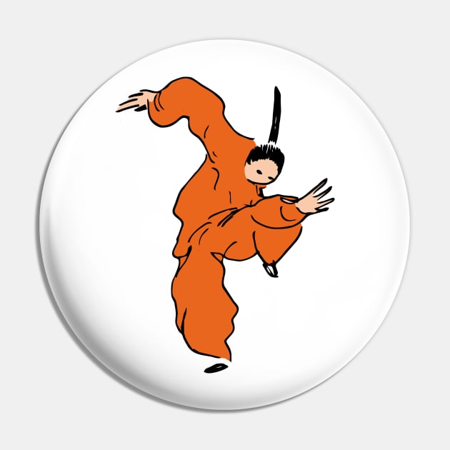 Kungfu monk Pin by Nikokosmos