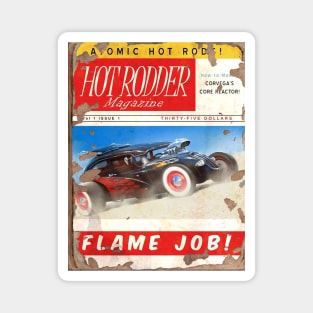 HOT RODDER MAGAZINE : Flame Job Magnet