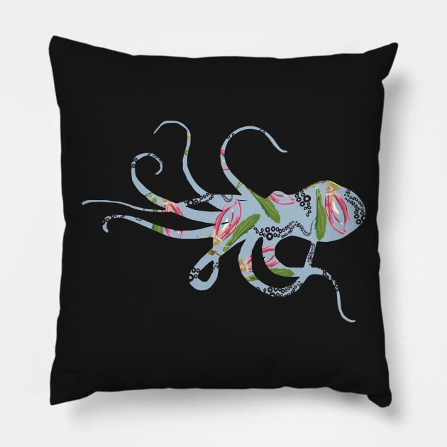 Pink Octopus Pillow by yasminrose