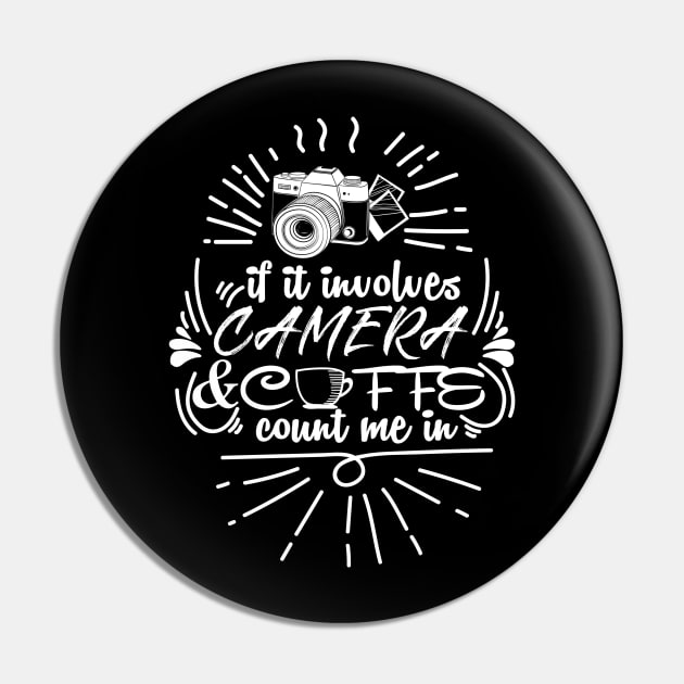 I Love Camera and Coffee Pin by jrsv22