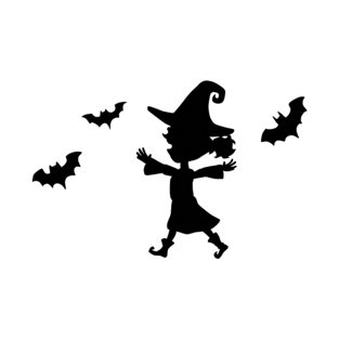 Witch And Her Bats T-Shirt