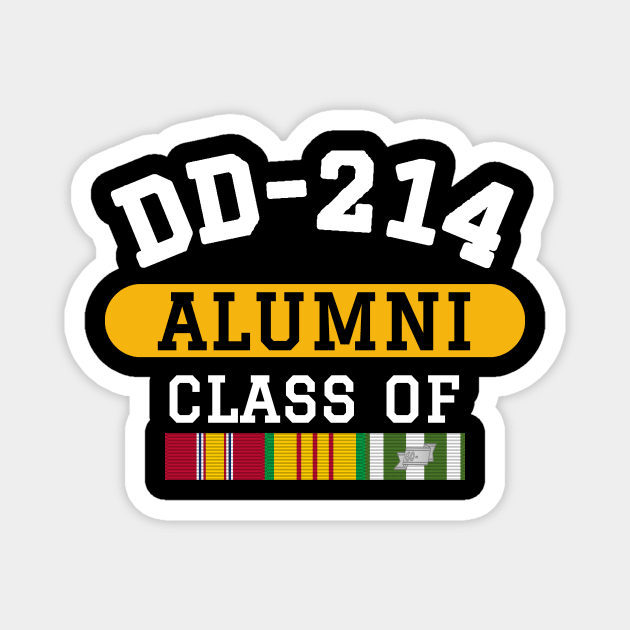 DD-214 Alumni Class of Vietnam Veteran Pride Magnet by Revinct_Designs