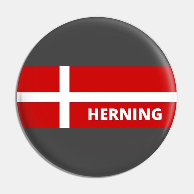 Herning Denmark in Danish Flag Pin by aybe7elf