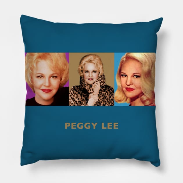 Peggy Lee Pillow by PLAYDIGITAL2020