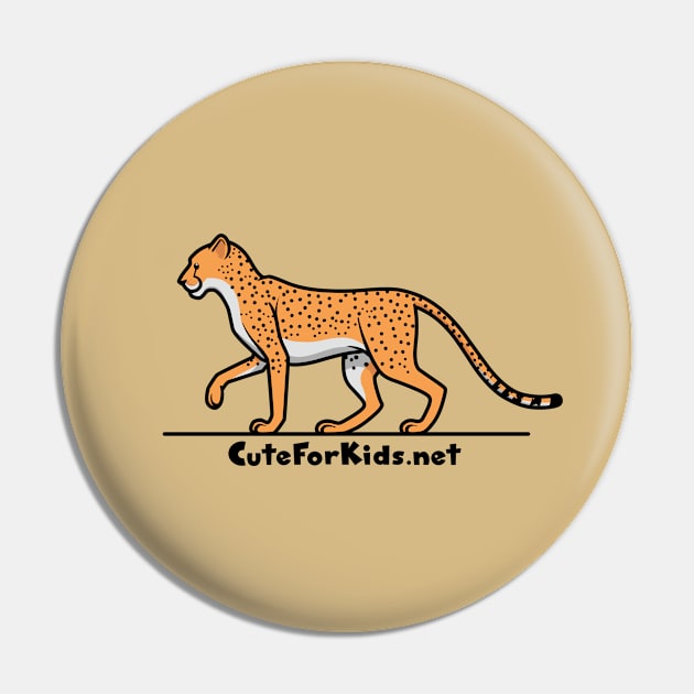 CuteForKids - Cheetah - Branded Pin by VirtualSG