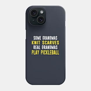 Pickleball Season Grandma Player Paddle Funny Distressed Phone Case