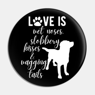 Love Is Wet Noses, Slobbery Kisses & Wagging Tails. Pin