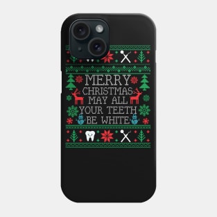 Christmas Dentist Dental Hygienist Assistant Ugly Christmas Phone Case