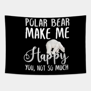 Polar bear Make Me Happy You, Not So Much Tapestry