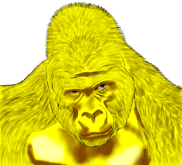 Yellow Gorilla Kids T-Shirt by BenIrelandBooks