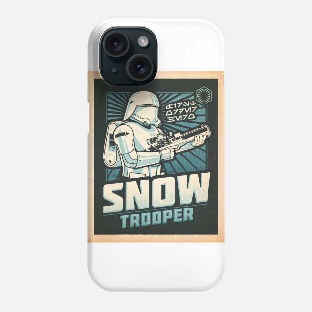 First Order Hero: Snowtrooper (Poster Print) Phone Case by CoryFreemanDesign