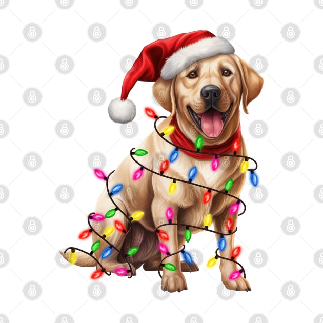 Christmas Labrador Retriever by Chromatic Fusion Studio