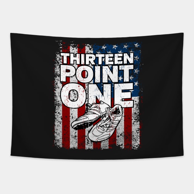 Thirteen Point One Half Marathon Tapestry by RadStar