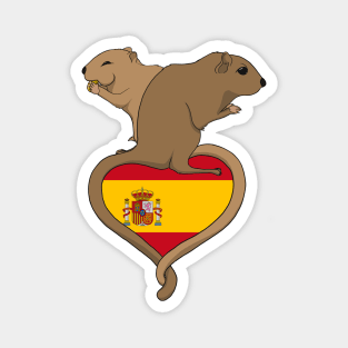 Gerbil Spain (light) Magnet