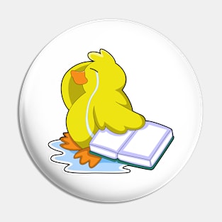 Duck with Book Pin