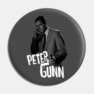 Peter Gunn - Craig Stevens - Gun - 50s Tv Show Pin