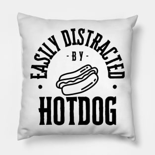 Easily Distracted by Hotdog Pillow