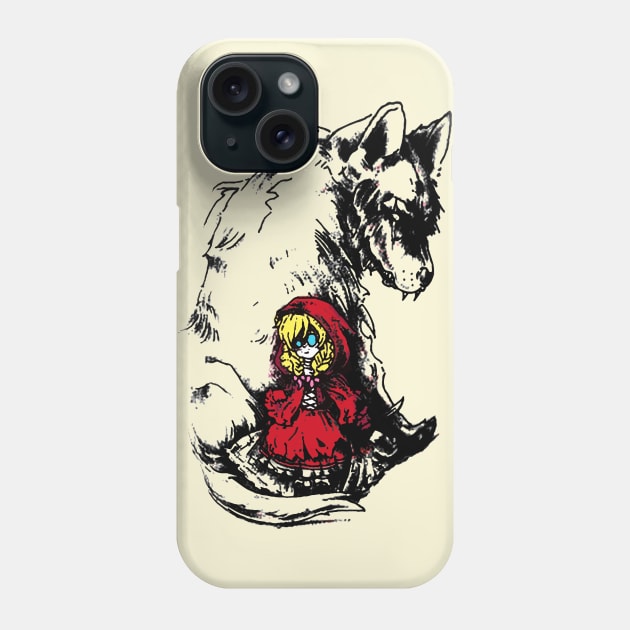 The Red Riding Hood & The Wolf Phone Case by ShadesArts