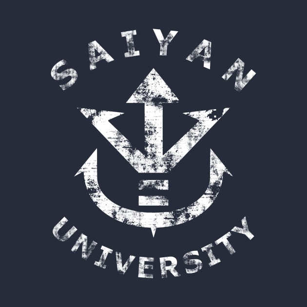 Saiyan University (white) by karlangas