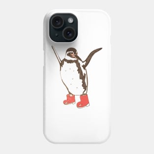 Penguin in wellies Phone Case