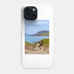 Isle of Vatersay Travel Poster Print Phone Case