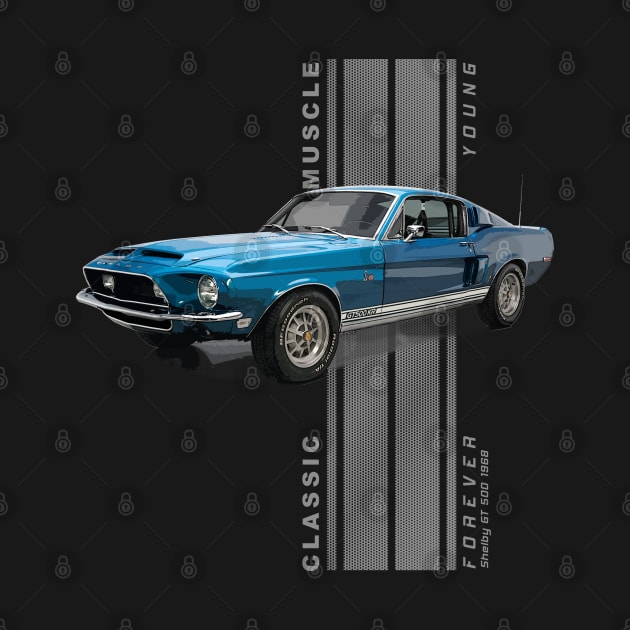 Shelby GT 500 Classic American Muscle Cars Vintage by Jose Luiz Filho