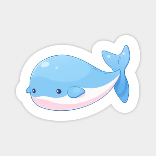 Cute baby blue whale Magnet