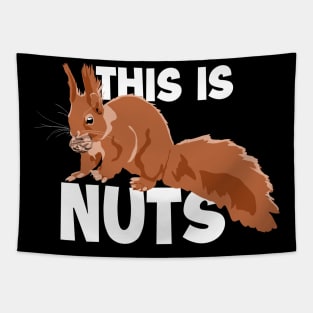 This Is Nuts Japanese Fox Eastern Gray Squirrel Tapestry