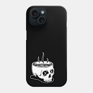 coffee skull Phone Case