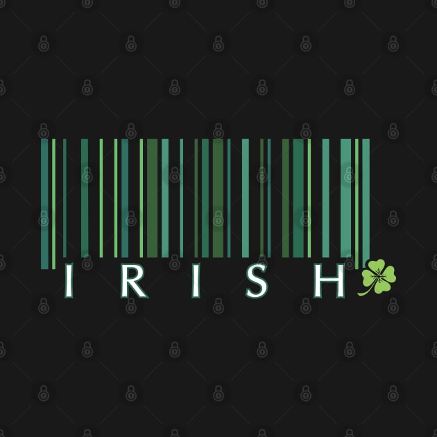 Irish barcode and shamrock by Finji