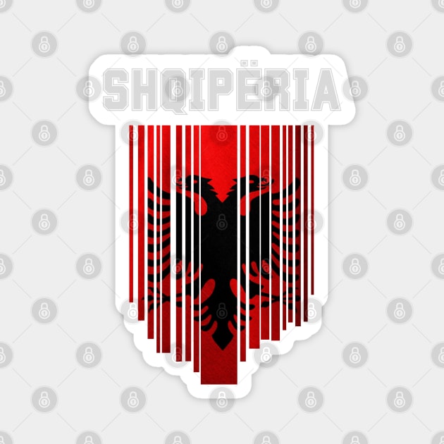 Albania flag, albanian flag Magnet by eka123