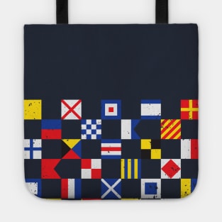 Nautical Flag Pattern Tote