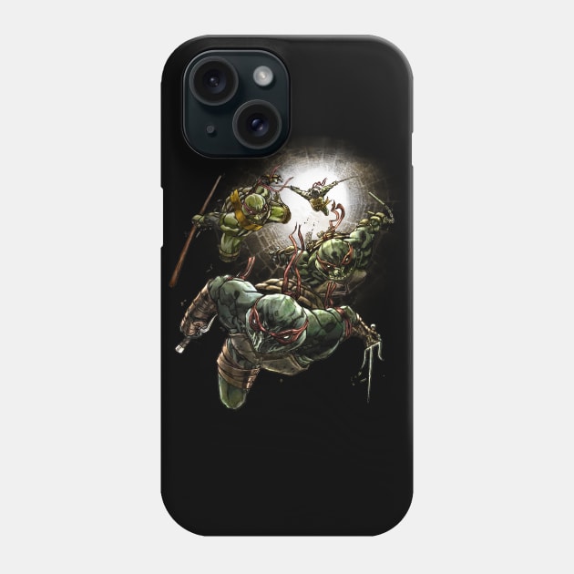 Mean Green Ninjas Phone Case by Keatopia