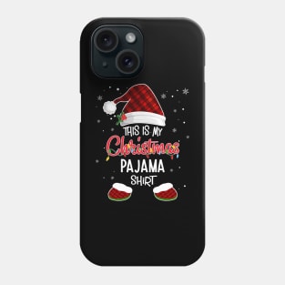 This Is My Christmas Pajama Shirt Gnome Christmas Red Plaid T-Shirt Phone Case