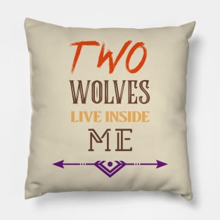 Wolf howling T shirt Pillow