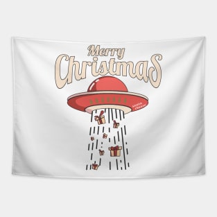 Ufo Christmas Delivery!!! Tapestry