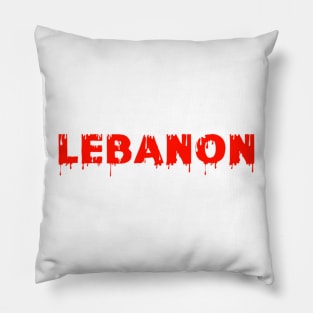 Lebanon tag Pillow