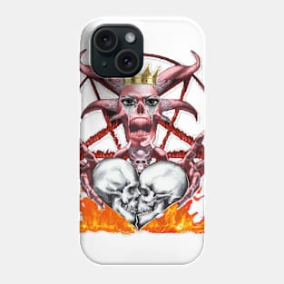 Burining Skull Party Phone Case