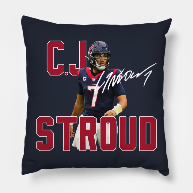 CJ Stroud Pillow by CovpaTees