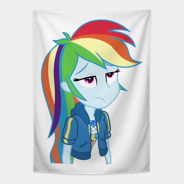 Annoyed Rainbow Dash Tapestry by CloudyGlow