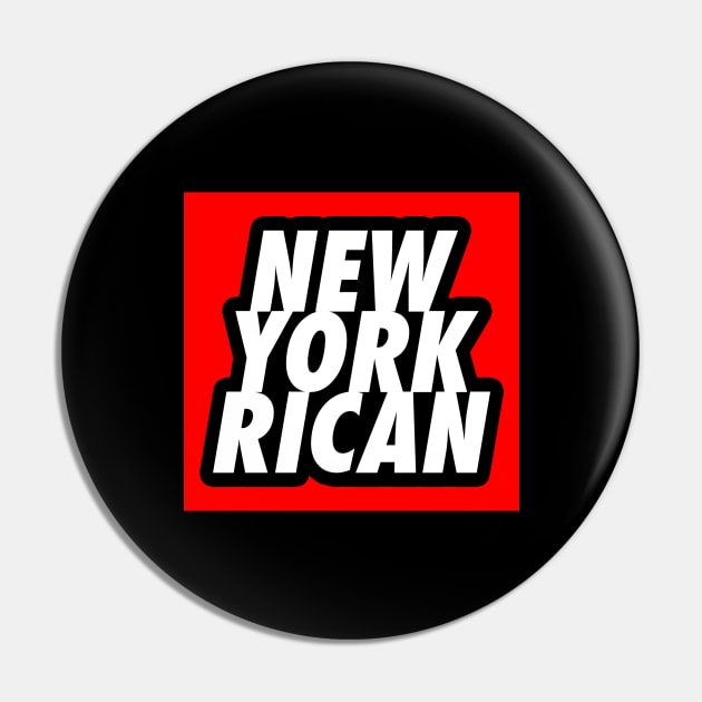 New York Rican Puerto Rico Proud Bronx NY Pin by PuertoRicoShirts