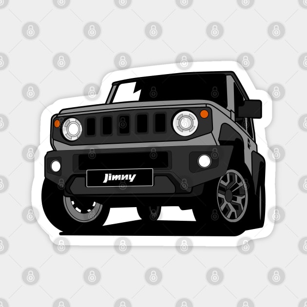 Gray Jimny Magnet by HSDESIGNS